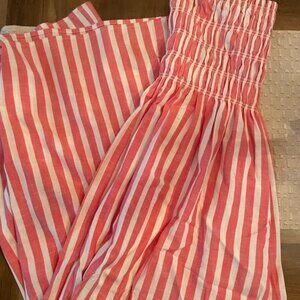 Universal Thread Pink and White Striped Skirt